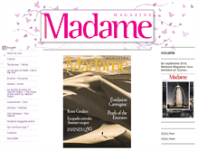 Tablet Screenshot of madame-magazine.com